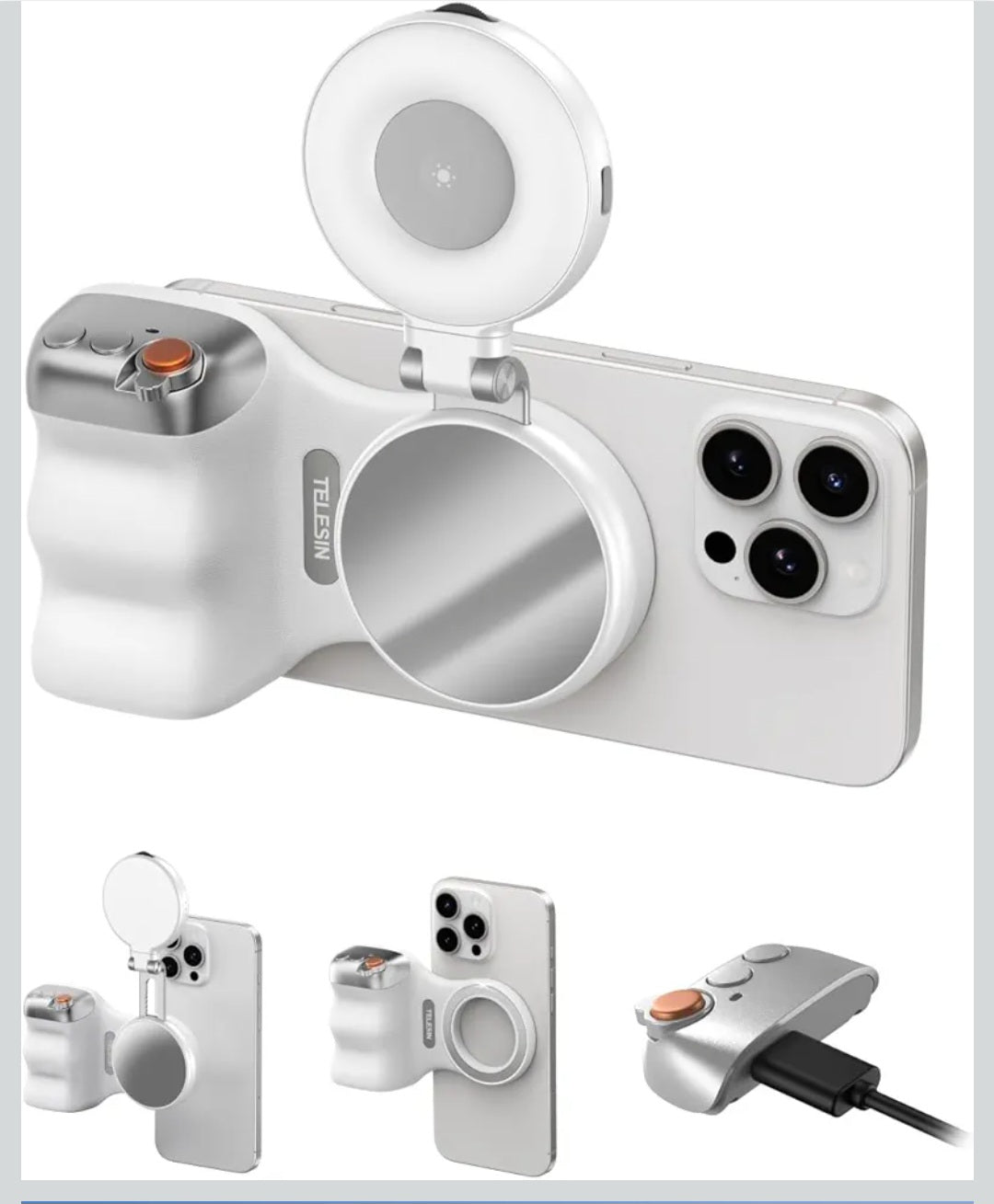 MagStudio – Magnetischer Kameragriff mit LED